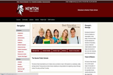 ESM Screenshots:School Website maintained by Content Management System